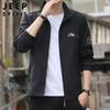 JEEP SPIRIT Men's Trendy Stand-Collar Autumn/Winter Jacket
