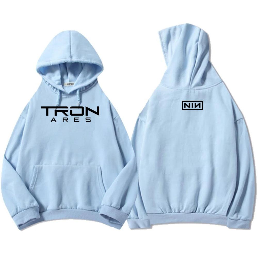 Nine Inch Nails Tron Ares Hoodies Fashion Band Album Graphic Print Sweatshirts Hooded Long Sleeve Male Sudaderas Winter Men Tops