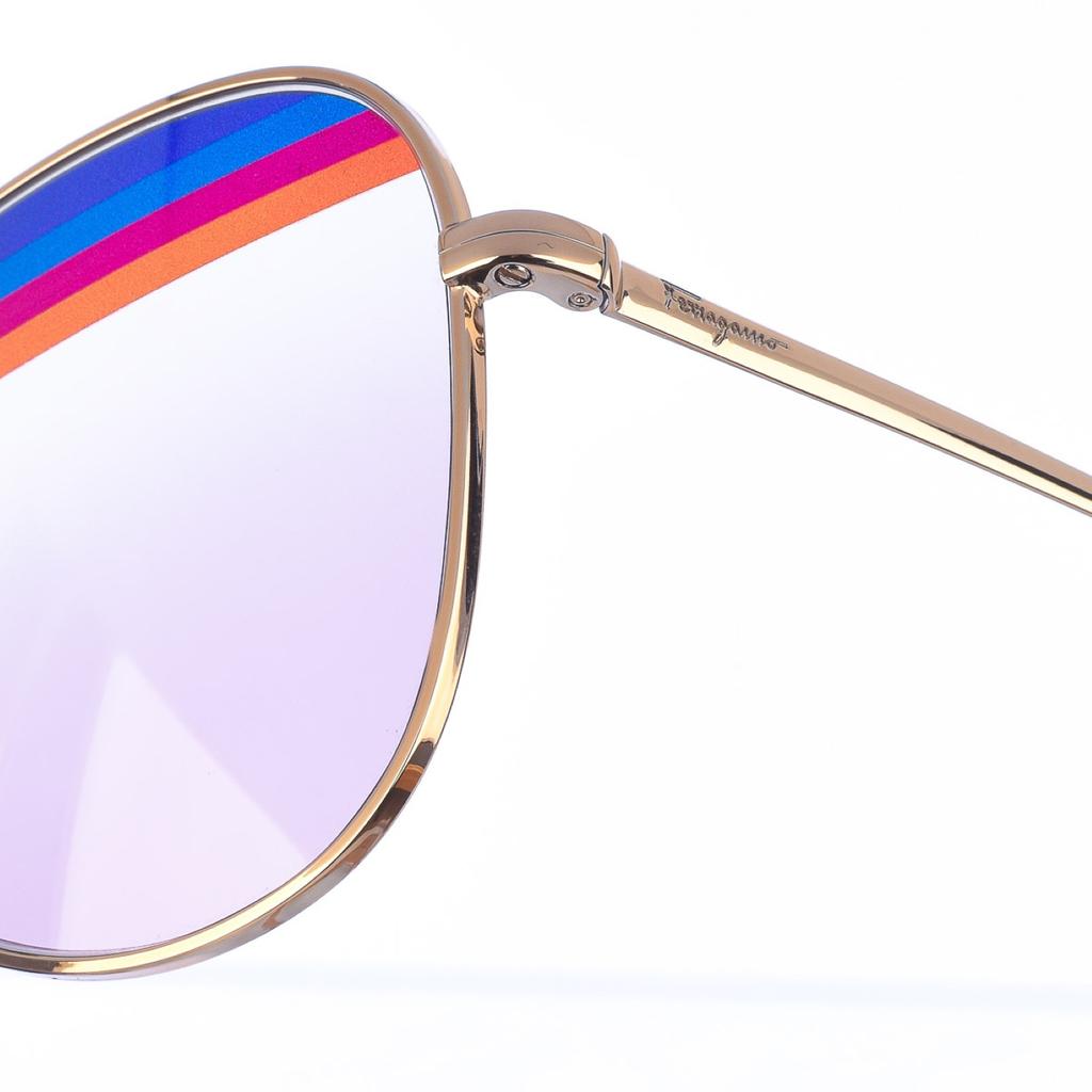 Солнцезащитные очки-авиаторы в металлической оправе SF172S для женщин