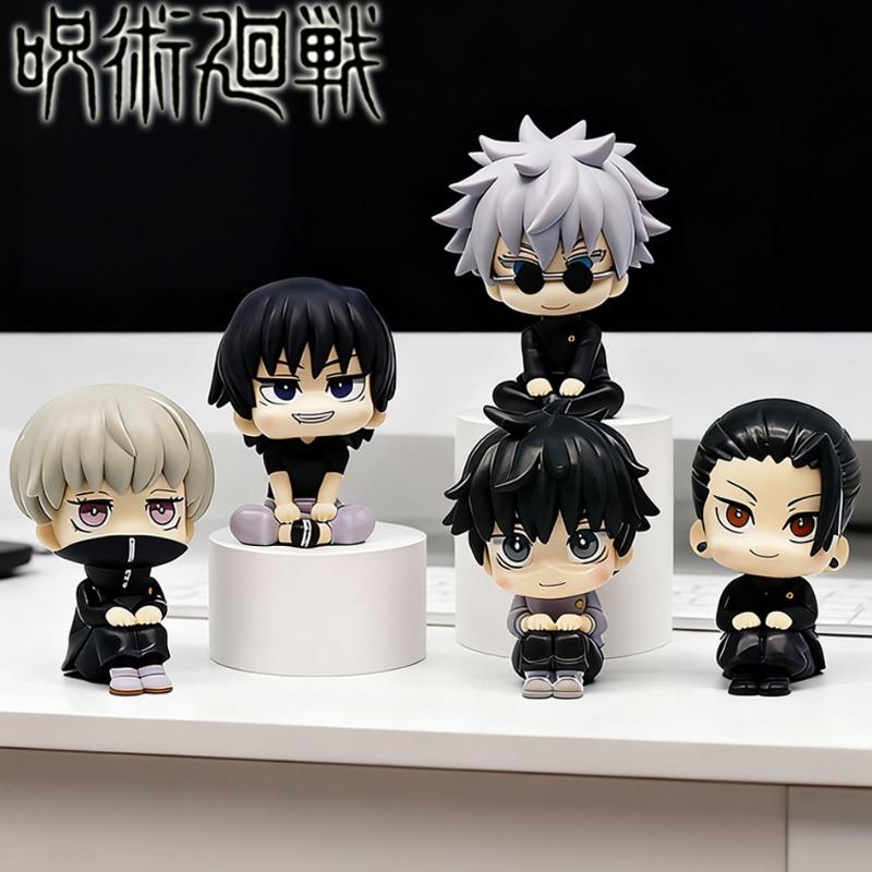 Модель Горячая Распродажа LK Набор Фигурок Jujutsu Kaisen: Школьные Годжо Гэто Фусигуро Итадори Настольный ПК-кейс размером с ладонь Декор для рабочего стола