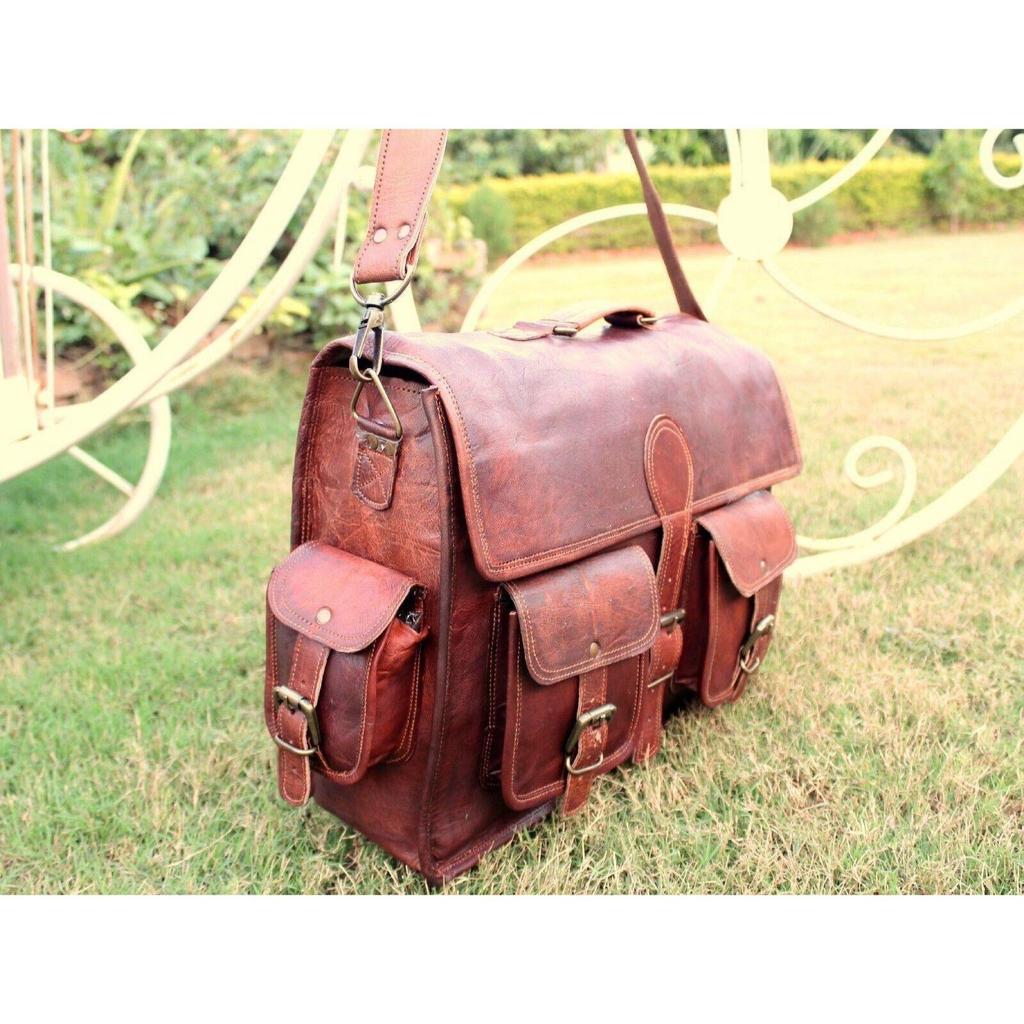 Мужской классический кожаный портфель ручной работы для ноутбука, сумка-портфель, сумка-мессенджер