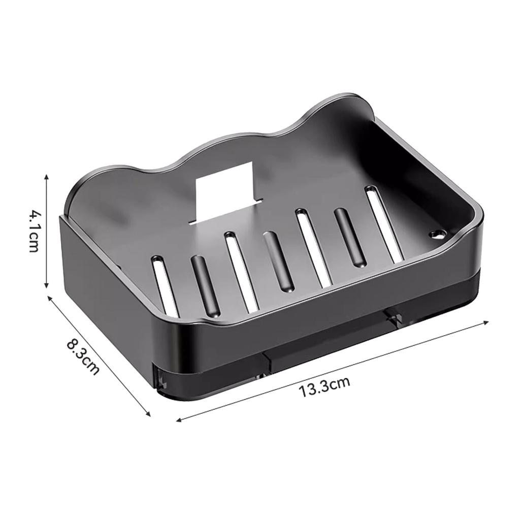 Настенная двухслойная мыльница без сверления, без слива, держатель для мыла, органайзеры для мыльницы для ванной комнаты и кухни