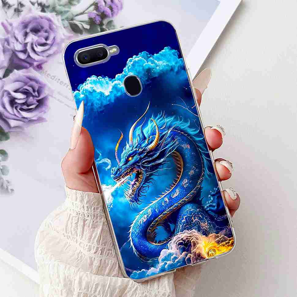 Для Oppo F9 CPH1823 6.3" Чехол Мягкий Силикон ТПУ Задняя Крышка Для Oppo f9 OPPO F9 Pro Модный Цветочный Рисунок Защитные Чехлы