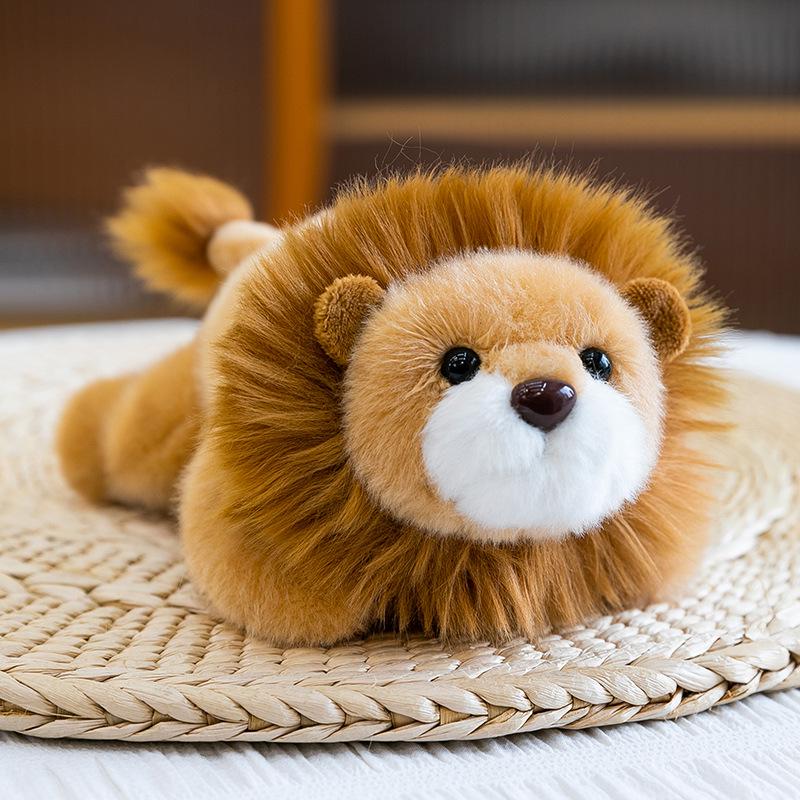 Adorable Three-Pose Animal Figurines: Plush Panda, Raccoon Doll, Desktop Companion