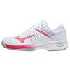 Wave Exceed Tour 4 CC Низкие Дышащие Нескользящие Прочные Теннисные Кроссовки Женские кроссовки Розовые Белые 61GC207564