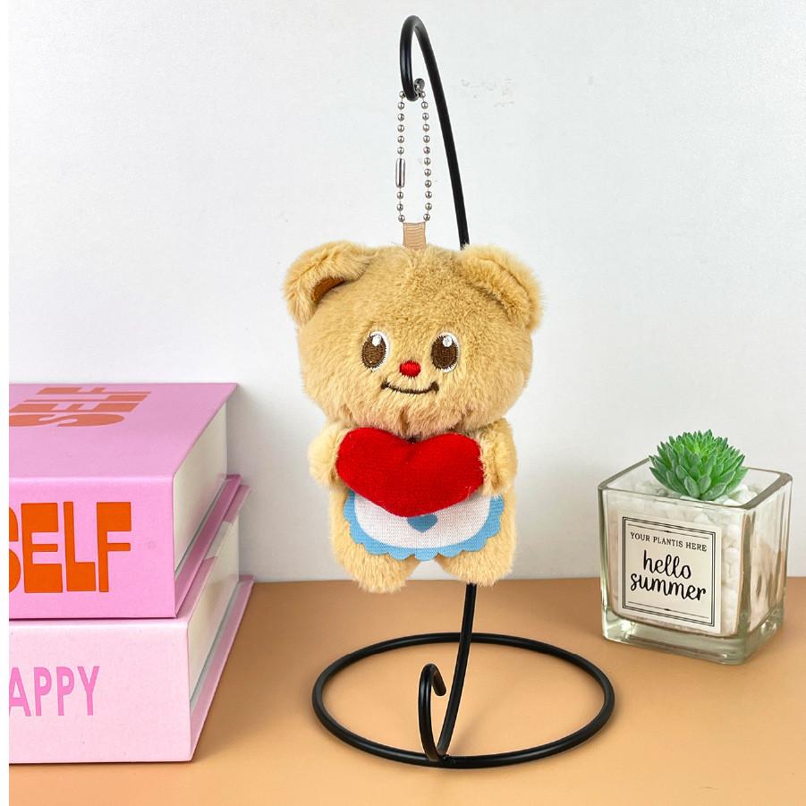 Plushie Bear Butter Keychain With Soft Pp Cotton For Valentines Gift Day