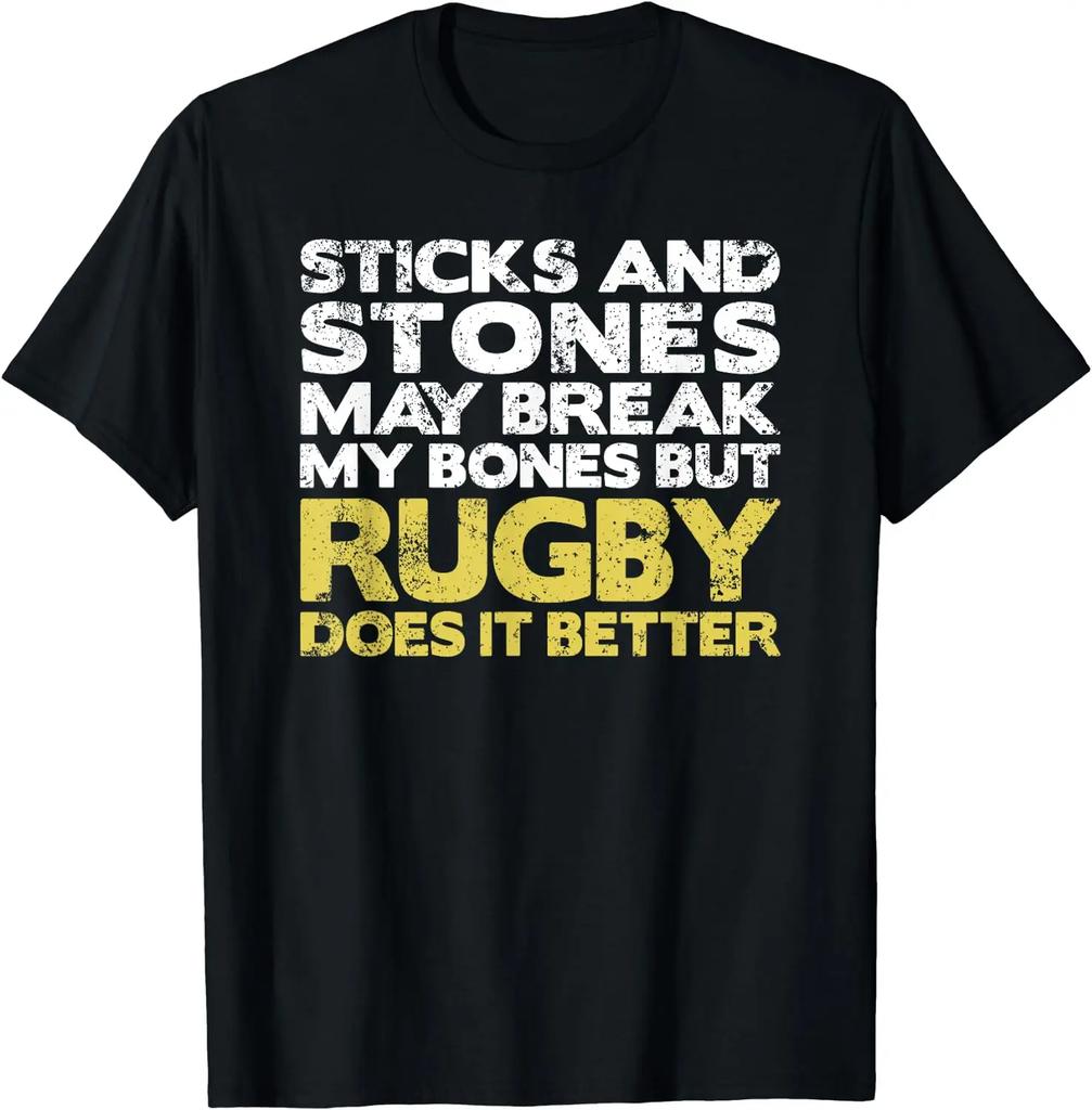 Funny Rugby T-Shirt Classic Tee Funny Retro Style Print T-shirt Men Women Short Sleeve Street Fashion Tops Y2k