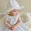 Шляпа от солнца для девочек, летняя панама, дышащая, полая, панама, милая, с цветочным принтом, для малышей, рыбаков
