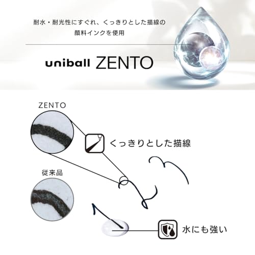 Mitsubishi Pencil 3-color Ballpoint Pen Uni-ball ZENTO 0.5 Slate Gray UBE3ZSC05.61