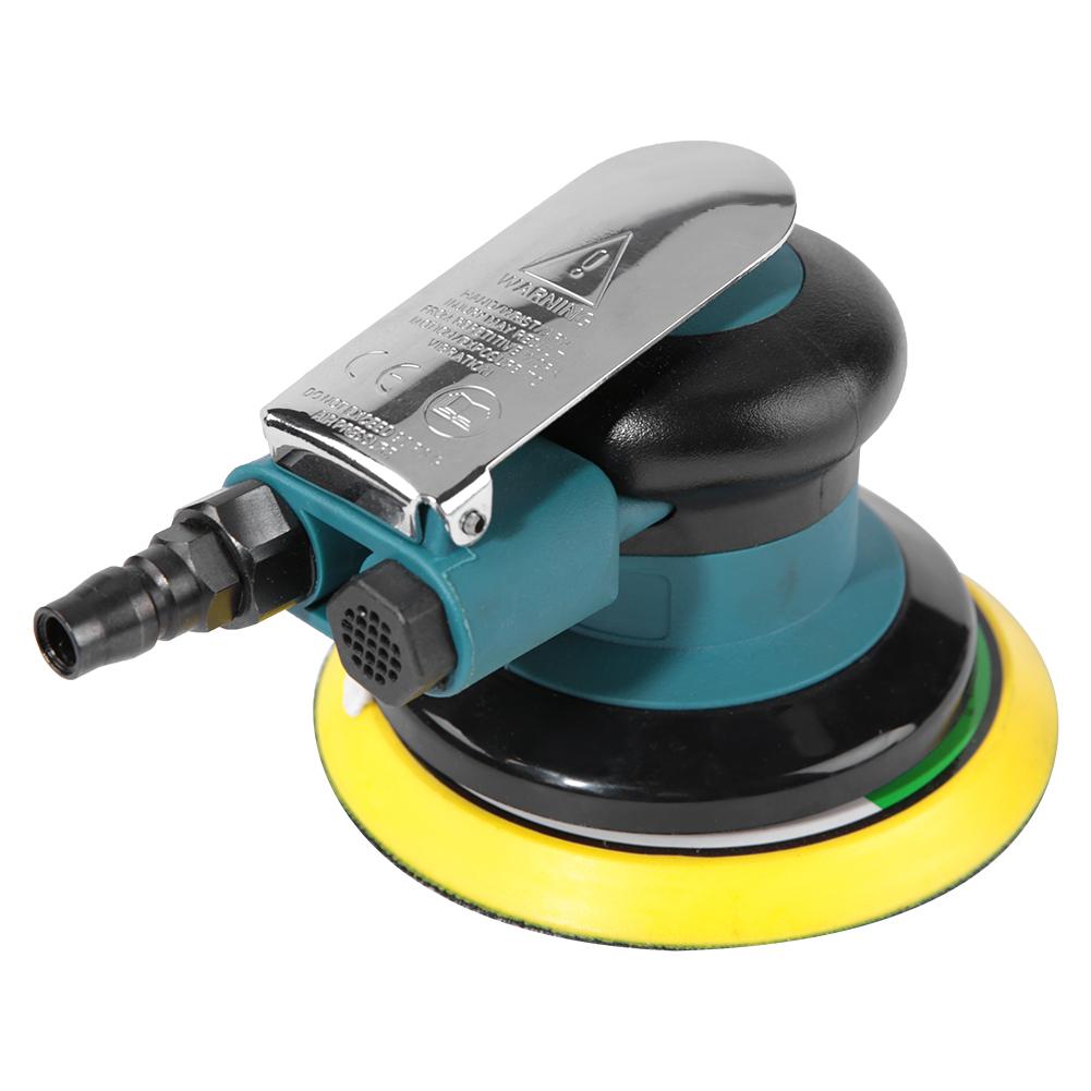 Handheld 5" Air Sander Grinder Polisher Pneumatic Polishing Tool Round