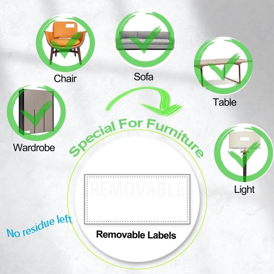 50 листов съемных водонепроницаемых этикеток для упаковки коробок для переезда с цветной кодировкой для хрупких и тяжелых грузов