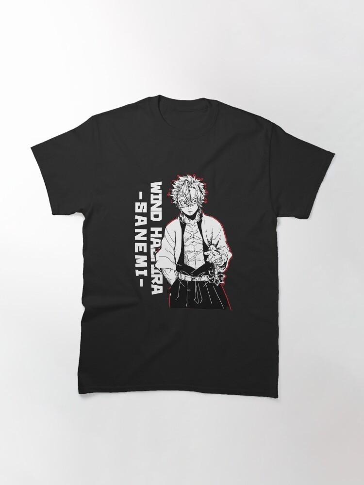 Anime Sanemi Wind Hashira 5 Cute Demon Slayer Basic T Shirt