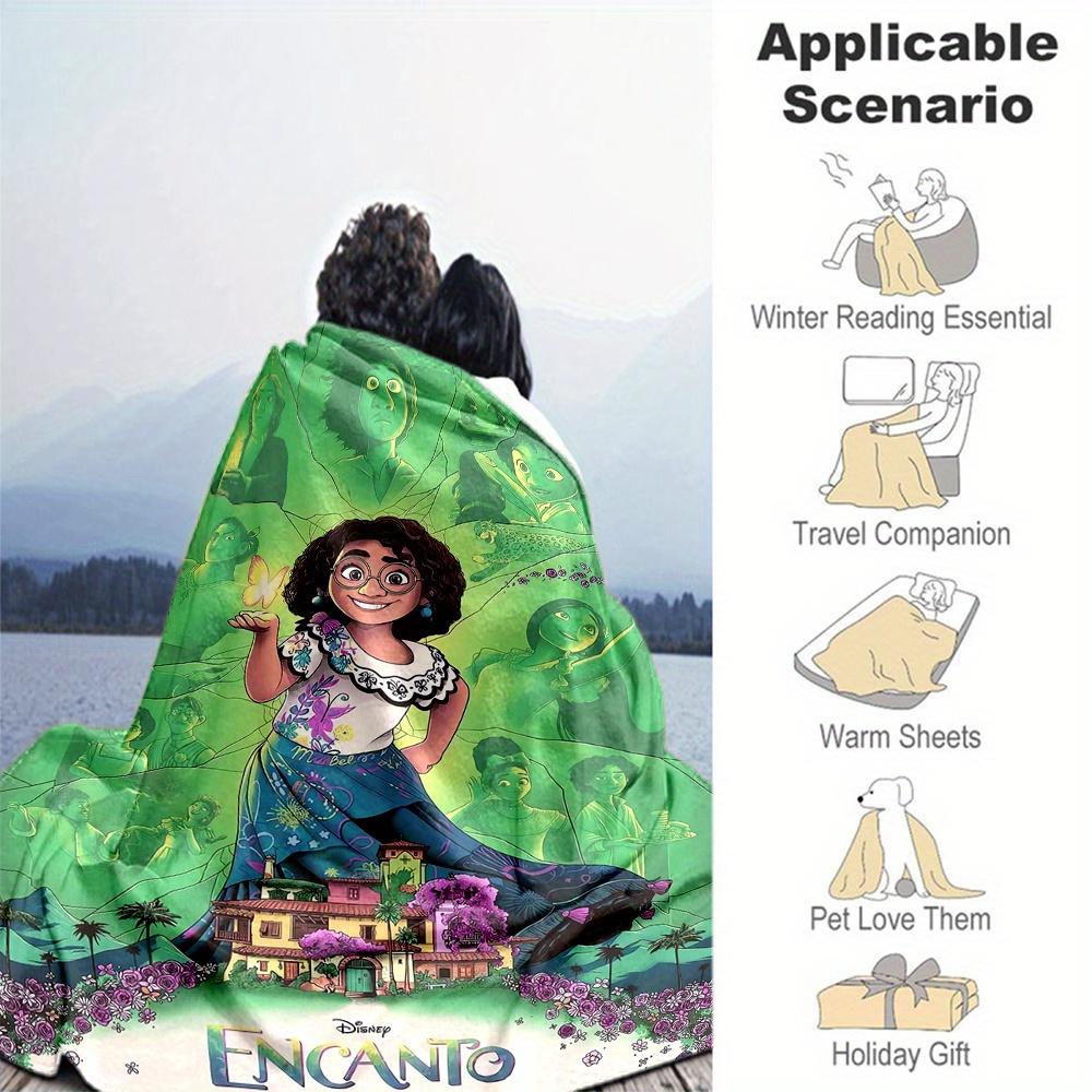 1pc, Disney Encanto Blanket Cartoon Throw Blankets for Gift, Living Room, Travel, Outdoor Blankets, Camping