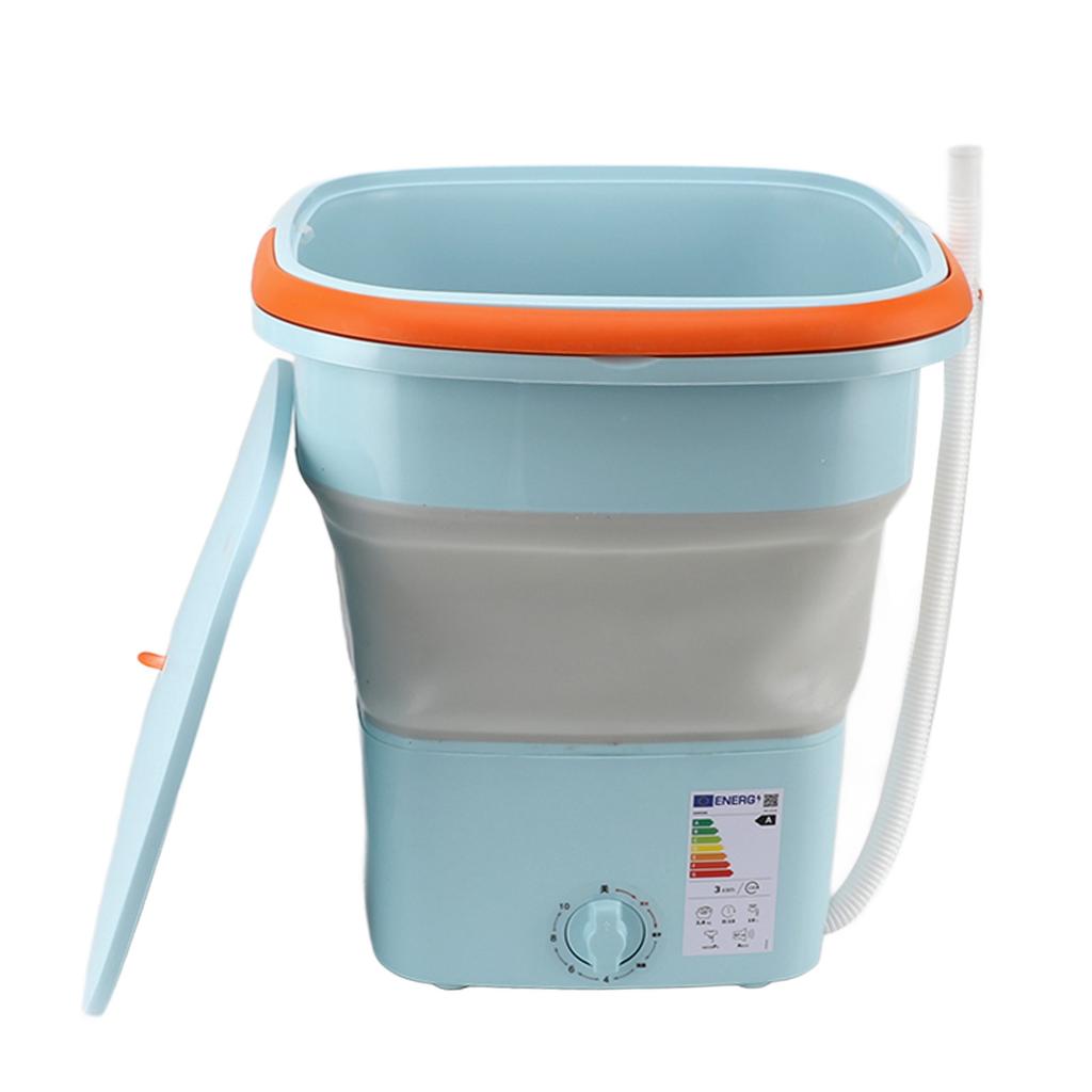 16L Portable Washing Machine with Soft Spin Function Drain Pipe 65W Fully Automatic Portable Washer
