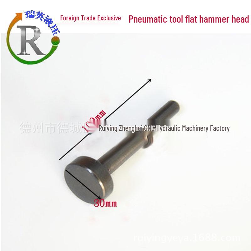 Pneumatic Air Chisel Set with Extended and Flat Hammer Heads, Springs Included