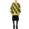 We11done FW21 Letter Jacquard Pullover Wool Sweater Unisex sweater Yellow WD-KO3-21-605-U-YE