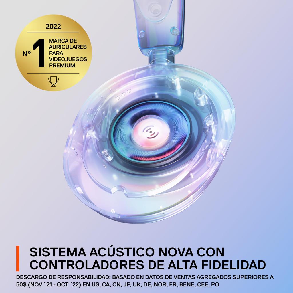 SteelSeries Arctis Nova 1 Gaming Headset Drivers Spatial Audio Comfortable Design Durable Ultralight Microphone PC Switch Xbox White Multi-System -