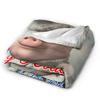 John Pork Is Calling Warm Soft Blanket  Girls Boys Plush Throw Blanket Pattern Couch Chair Flannel Bedspread Sofa Bed Cover