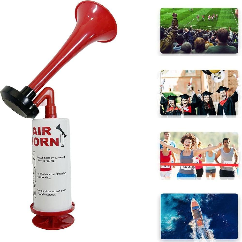 Hand Pump Loud Noise Maker Handheld Alarm Marine Signal Safety Air Pump Horn Graduation