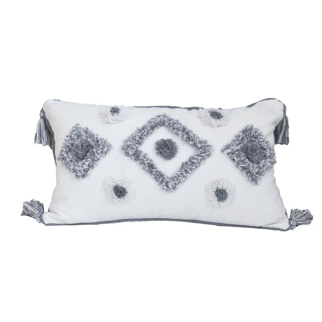 Тафтинговая диванная наволочка в стиле ретро, ​​простая художественная круглая бархатная подушка, мягкая офисная подушка для дивана, наволочка