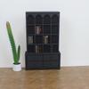 Kids Playroom Storage Shelf Vintage Miniature Bookshelf 1/12 Dollhouses Furniture Toy Organizer Safe Pretend Play Toy