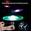 Large Light-Up Flying Saucer UFO Frisbee: Flashing Fairy Bamboo Dragonfly Toy for Kids