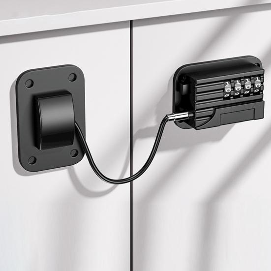 Замок двери морозильной камеры холодильника с регулируемой паролем конструкцией, установка без инструментов, простая установка, замок двери холодильника с защитой от детей