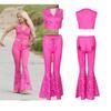 Trendy Barbie Ken Movie Character Cosplay Outfit Polyester, Personalized Streetwear, Available In Multiple Sizes