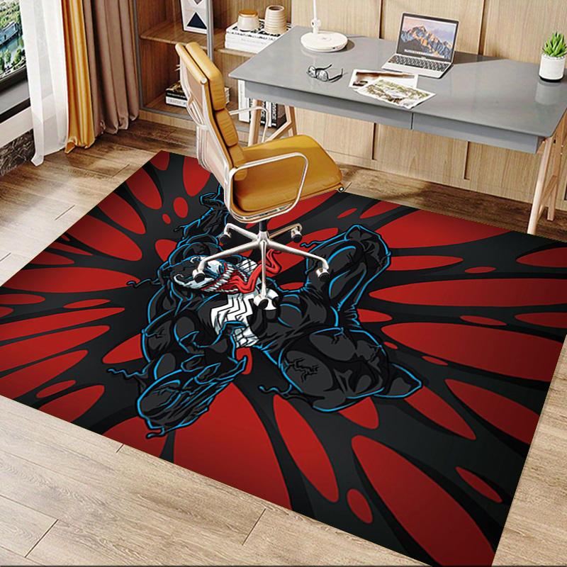 Venom Action Carpet For Playroom Bedroom Living Room Sofa Home Decorkids Game Area Rug Nonslip Floor Mat