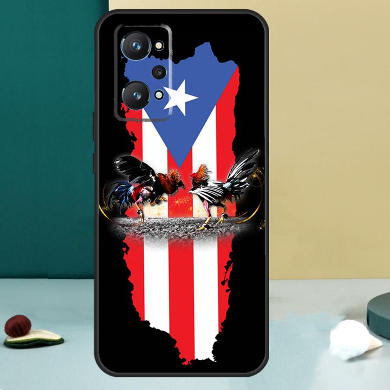 Флаг Пуэрто-Рико Для Realme GT 7 Pro GT 5 6 6T C67 C61 C55 C53 C51 C21Y C25S C75 10 11 12 13 14 Pro Plus Чехол