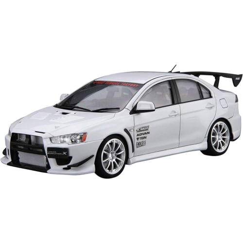 Aoshima Bunka Kyozai 1/24 The Tuned Car Series No.19 Mitsubishi C-WEST CZ4A Lancer Evolution X '07 Plastic Model Car
