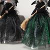 Silk Haunted House Doll High Quality Halloween Witch Doll Cute   Decorate Props