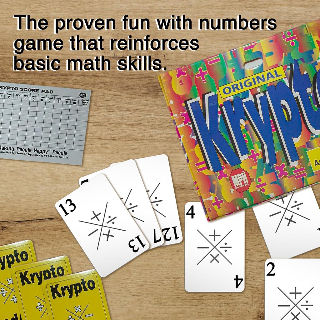 Оригинальная математическая игра Krypto карточная игра на сложение и вычитание - Умножение,