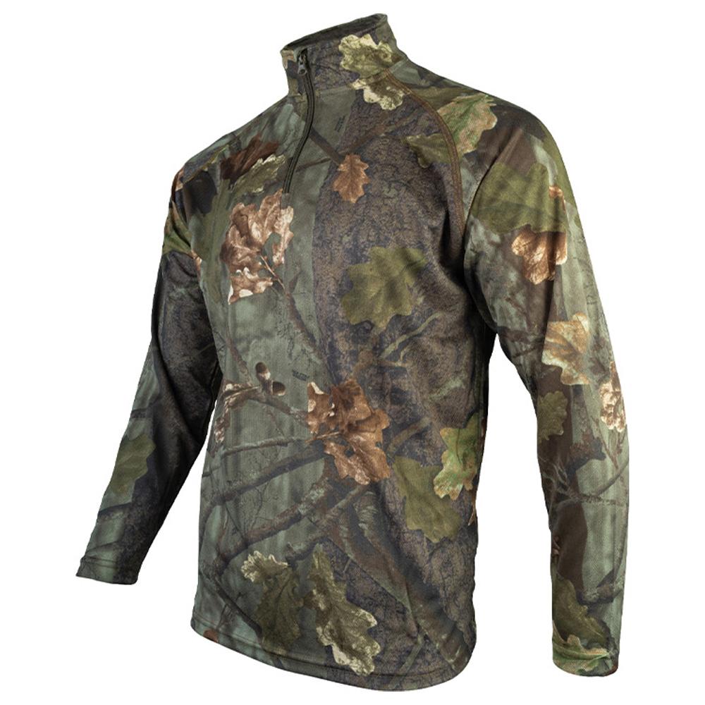 Jack Pyke Mens Armour Oak Leaf Wicking Quarter Zip Midlayer