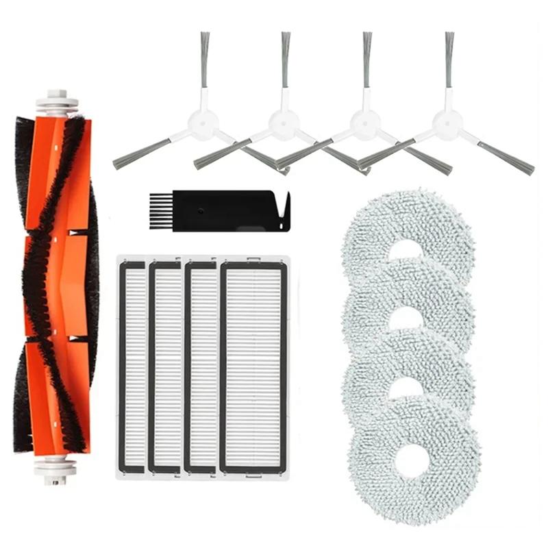 Complete Accessories Kit For Xiaomi Robot Vacuum S10+ / S10 Plus B105: Main Side Brush, Hepa Filter, Mop Rag Cloth