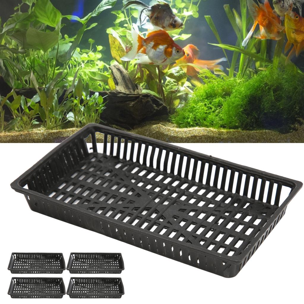 5 шт. корзина для посадки аквариума, пластиковые гидропонные сетчатые горшки для выращивания аквариумных растений