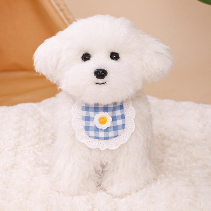 Realistic Poodle Dog Pet Doll Super Fluffy Plush Toy Companion Soothing Stress Relief