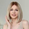 HAIRCUBE Парики из человеческих волос Коричневый Блондин Боб Боб Парики из натуральных волос Предварительно выщипанные блондинки Золотые HD Парики из натуральных волос на кружеве Короткие прямые парики из человеческих волос Remy