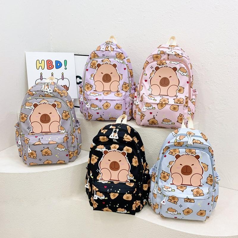 Мультяшный Очаровательный Рюкзак с Животными для Мальчиков и Девочек Стильный Вместительный Школьный Рюкзак для Детского Сада