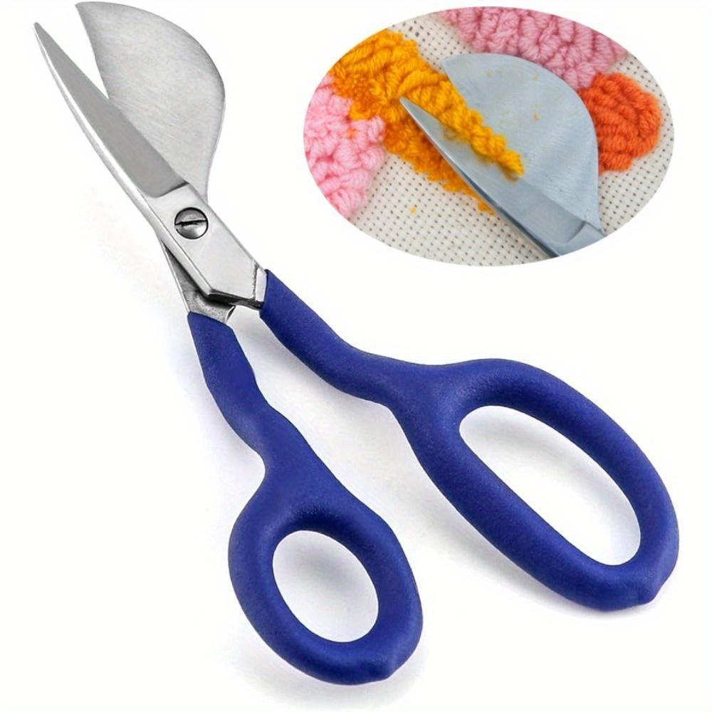 1Pc/2Pcs Duckbill Shears, Duckbill Applique Scissors, for Carpet Pile, Carpet Punch Duckbill Scissors Tufted Carpet Wool Scissors Poke