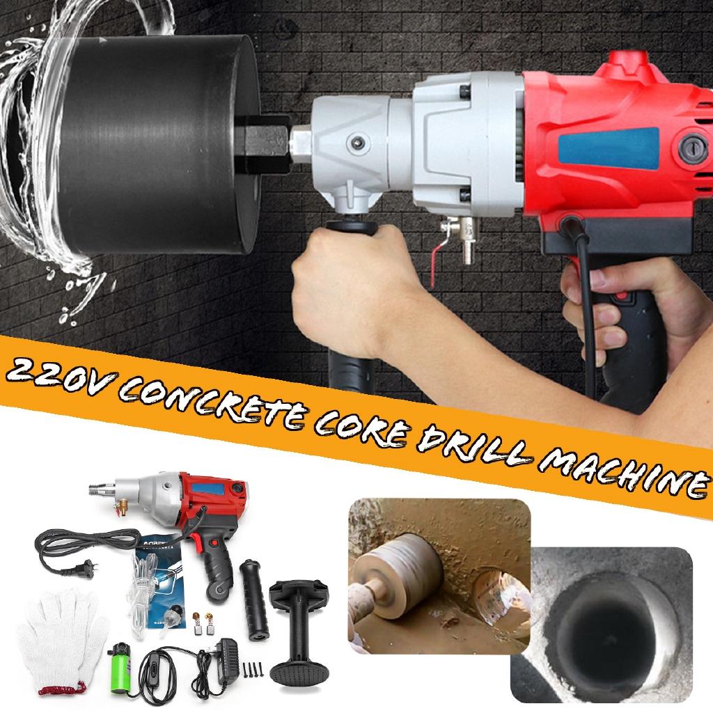 2100W Handheld Core Drill Wet Concrete Core Drilling Machine 2100W Electric Core Drill Stepless Speed Concrete Diamond