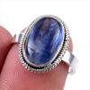Natural Kyanite Gemstone Handmade 925 Solid Sterling Silver Gift Ring S.7 N2k86