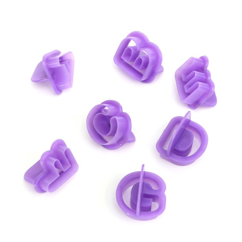 40-Piece Alphanumeric & Symbol Cookie Fondant Decoration Mold Baking Set