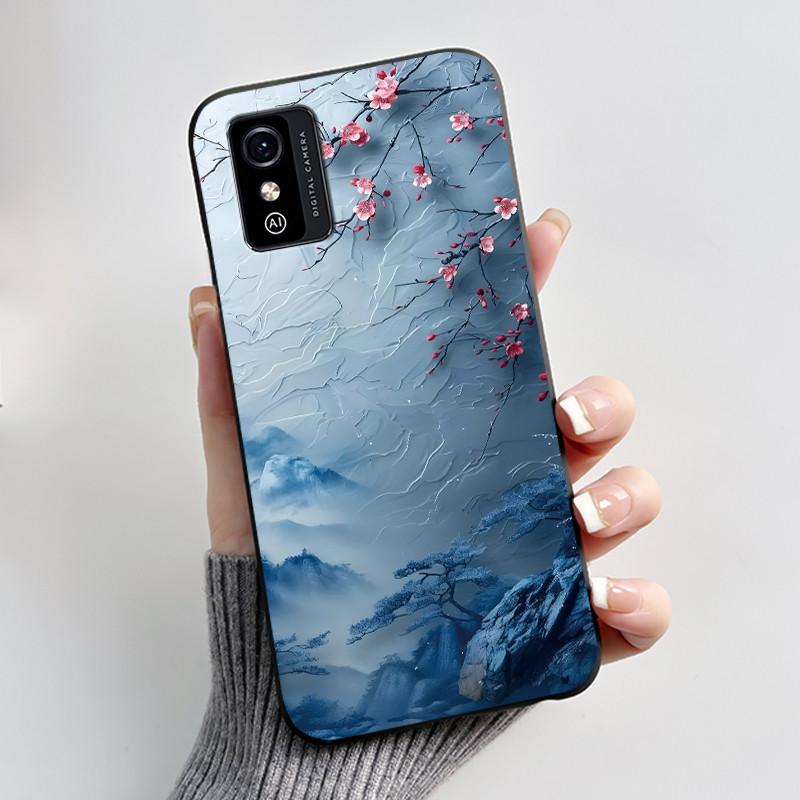 Милый мультяшный чехол для ZTE Blade L9 Fundas Capa Печатный корпус Защитная крышка Мягкий силикон Черный корпус Ударопрочный Coque