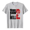 No More Room in Hell 2 Футболки Унисекс Хоррор Череп Графический Футболка Мужчины Женщины Круглый Вырез Короткий Рукав Футболка Уличная Одежда Черный Повседневный Топ