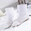 Summer Boots Women Flat Ankle Boots Fashion Cut-Outs Brand Ladies Holes Shoes