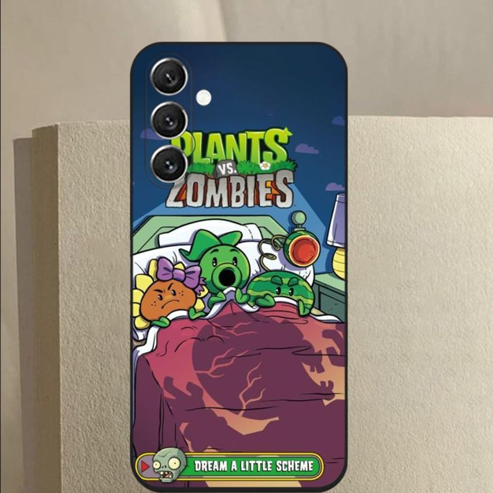 Plants vs Game Z-Zombies Чехол для телефона Samsung Galaxy A13, A21s, A22, A31, A32, A52, A53, A71, A80, A91 Мягкий Черный Чехол