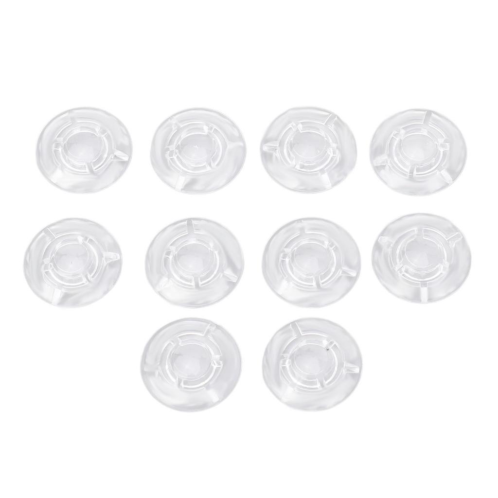 10Pcs Guitar Effect Pedal Footswitch Topper ABS Clear Single Pedal Footswitch Topper 10mm
