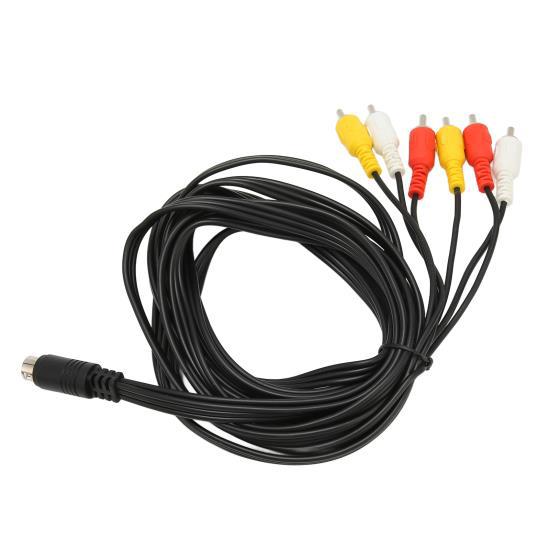 Кабель Mini DIN to 6 RCA 9 Pin Clear Signal Stable Sound Video Composite для цифровой видеокамеры TV AV-ресивера 