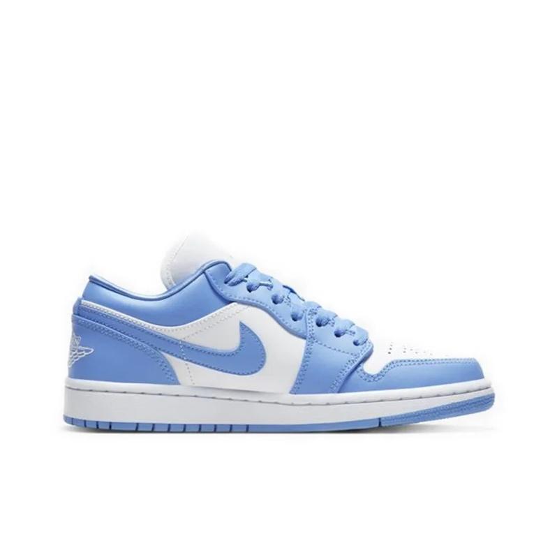 Женские кроссовки Air Jordan 1 Low UNC Синий Университет-Синий Белый AO9944-441